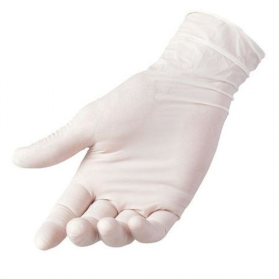 ManusI Latex Marimea M, 100 Buc/Cutie, Manusi Usor Pudrate, Culoare Alba, Manusi Curatenie, Manusi de Protectie, Manusi M, Manusi Unica Folosinta, Manusi din Latex de Unica Folosinta, Manusi Latex M, Manusi Albe