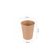 Pahare Biodegradabile Kraft Natur, 6 Oz (180 ml) din Carton cu PLA, 50 Buc/Set, Interior Natur - Pahare Ecologice
