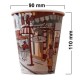 Pahare din Carton 14 Oz Model City Life (400 ml), 100 Buc/Bax - Pentru Bauturi Calde sau Reci
