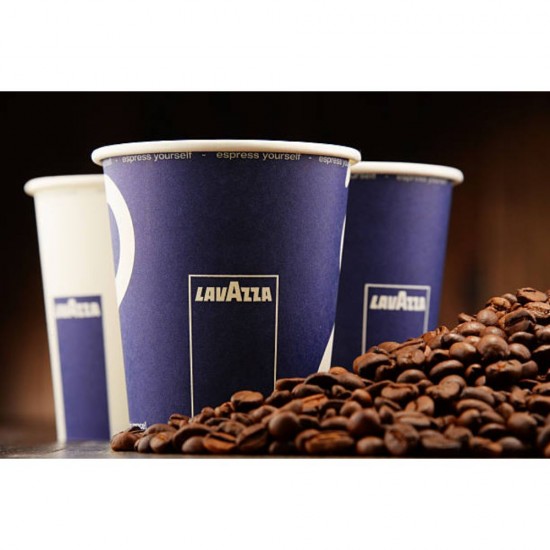 Set 100 de Pahare Lavazza din Carton, 166 ml, 6.5 Oz, Set 100 de Pahare din Carton, Pahar din Carton pentru Bauturi, Lavazza Set Pahare Carton, Pahare Cafea Carton, Pahare Take Away 6.5 Oz, Pahare din Carton pentru Cafea