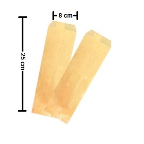 Bax 2000 Plicuri Neimprimate de Tacamuri, 8x25 cm, Natur, 55 g/m², Plicuri Tacamuri, Plic Tacamuri, Plic Hartie Tacamuri, Plicuri Furculite, Plicuri Cutite, Plicuri Linguri, Plicuri Hartie de Tacamuri, Plicuri pentru Tacamuri, Plic pentru Tacamuri
