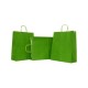 Sacose Hartie, 32x12x41 cm, 100 Buc/Bax, Verde, Sacosa Cadou cu Maner, Plasa Hartie, Sacosa Hartie Kraft, Ambalaj Cadou cu Maner, Sacosa Unicolor