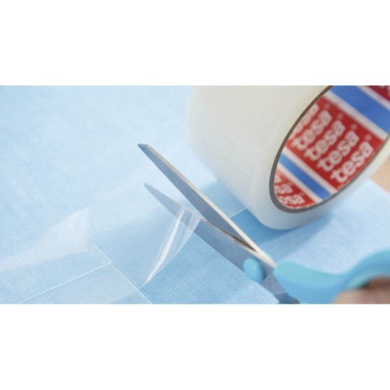 Banda Adeziva Transparenta Acril Tesa, 48mm x 66m, Banda Adeziva pentru Sigilare, Banda Adeziva Constructii, Banda AdezivaTransparenta Ieftina, Scotch Tesa Transparent, Scotch Ieftin Tesa