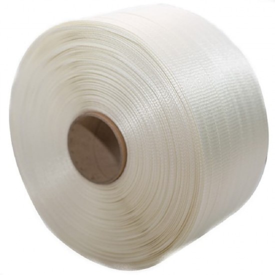 Banda de Legat PES Tesuta 25mm x 500m, Poliester Textil pentru Ambalare si Paletizare, Benzi Legare PES 25mm x 500m, Poliester Textil Tesut, Poliester Textil Tesut 25mm x 500m, Poliester Textil Legare Marfa, Benzi PES Legare Marfa