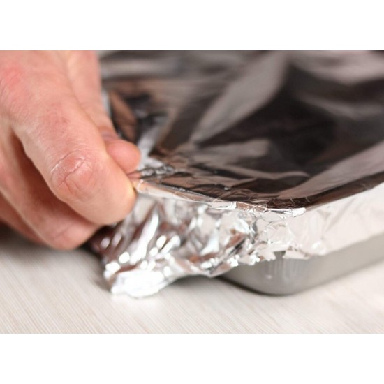 Folie Aluminiu Alutin, 20 m, Folii Argintii pentru Uz Casnic, Produse Pentru Ambalat, Folii Alimentare, Folie din Aluminiu pentru Alimente