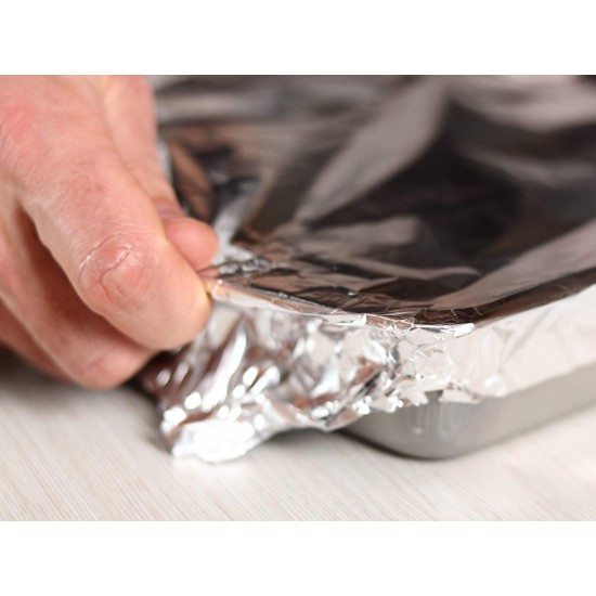 Folie Alimentara Aluminiu Zorex Pro, Latimea 450 mm, 1130g, Folie Argintie pentru Uz Profesional, Folie din Aluminiu pentru Alimente, Folie Profesionala din Aluminiu, Folie Aluminiu pentru Catering, Produse pentru Ambalat, Folii Alimentare