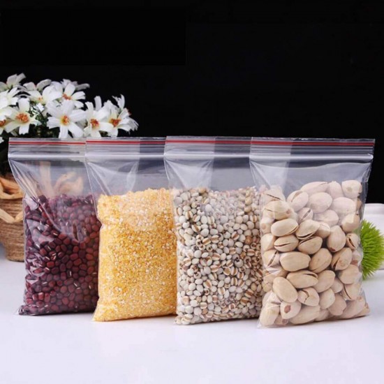 Set 100 Pungi cu Fermoar Ziplock, 250x350 mm, Punga cu Fermoar, Punga cu Inchidere, Punga cu Fermoar Ziplock, Punga cu Fermoar Ziplock Transparenta, Punga cu Sistem de Resigilare, Punga cu Inchidere din Polietilena