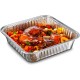 Caserole Aluminiu, 430 ml, 4 Buc/Set, 146x120x46 mm, Dreptunghiulare, Caserola Aluminiu de Unica Folosinta, Caserola pentru Catering, Caserole pentru Fast-Food, Caserole Dreptunghiulare de Aluminiu, Set de Caserole din Aluminiu, Vesela Unica Folosinta