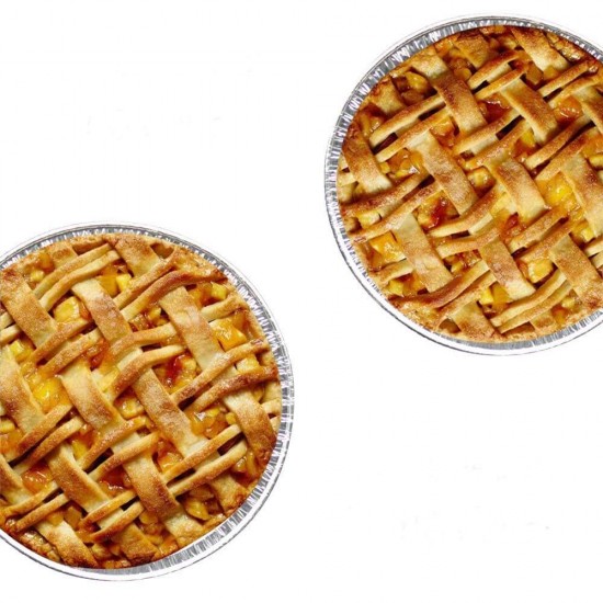 Set 2 Tavite din Aluminiu pentru Tort, 230x50 mm, Tavita din Aluminiu de Unica Folosinta, Forme de Copt din Aluminiu, Forme de Copt pentru Prajituri, Tavita Rotunda pentru Tort, Articole pentru Gatit, Ustensile Bucatarie