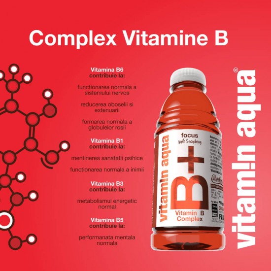 Bautura Racoritoare Merlin's Vitamin Aqua B+ B-Boost, 0.6 l, Pepene Rosu si Lime, Apa cu Vitamine, Apa cu Vitamine si Minerale, Bautura cu Adaos de Vitamine, Bautura cu Adaos de Minerale, Bautura Racoritoare Merlin 