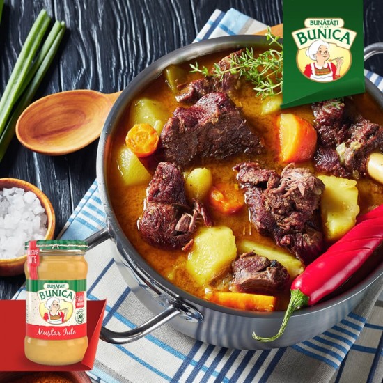 Mustar Iute Bunatati de la Bunica, 300g, 8 Buc/Bax, Mustar, Mustar Iute, Mustar Bunatati de la Bunica, Bunatati de la Bunica Mustar, Mustar Bunica, Mustar de Casa, Mustar Romanesc, Mustar Bunica Iute