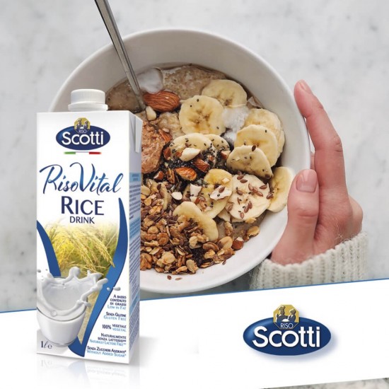 Bautura din Orez Riso Vital, 1L, Bautura din Orez, Bautura Vegetala, Bautura Vegetala din Orez, Bautura Vegetala de Orez, Bautura din Orez Riso Vital, Lapte din Orez, Lapte din Orez Riso Scotti, Lapte Vegetal