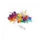 Pioneze Ecada pentru Panou Pluta, 30 Buc/Cutie, 24 Cutii/Set, Diferite Culori Transparente, Pioneza Cap Plastic Transparet, Piuneza Colorata Transparenta, Piuneze Panouri Pluta, Pioneze pentru Afisiere, Pioneza pentru Afisier, Pioneze Panou Textil