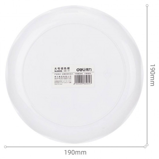 Paleta Mare De Pictura Deli, 19x19x1.75 Cm, Plastic, Paleta De Pictura, Paleta Pentru Pictura, Paleta Pictat, Paleta Pentru Pictat, Palete Pictura, Palete Pictat, Palete Culori, Paleta Amestecare Culori, Palete De Pictat, Palete Pentru Culori