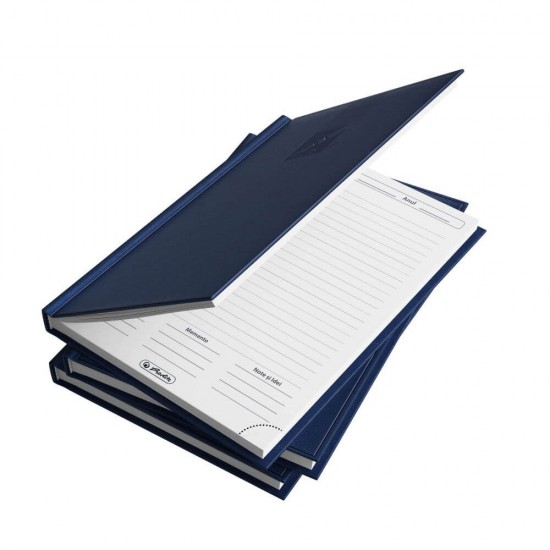 Agenda Dictando Nedatata Herlitz, 224 File, 14.8x20.9 cm, Format A5, 60 g/m², Albastru Petrol, Agenda Nedatata Herlitz, Agende cu 224 de Foi, Agenda A5 Herlitz, Agende de Birou cu 224 File, Agenda de Birou Herlitz