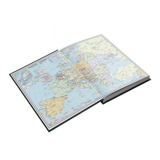 Agenda Dictando Nedatata Herlitz, 224 File, 14.8x20.9 cm, Format A5, 60 g/m², Maro, Agenda Nedatata Herlitz, Agende cu 224 de Foi, Agenda A5 Herlitz, Agende de Birou cu 224 File, Agenda de Birou Herlitz