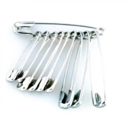 Set 100 Ace Metalice de Siguranta ECADA, 3 cm, Ace Nichelate de Siguranta, Ace de Incheptorat, Set Ace de Siguranta, Bolduri de Siguranta, Agrafe de Siguranta, Ace de Prins Hartii, Ace de Siguranta Croitorie