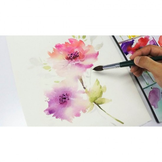 loc Desen Acuarela A4 Daco, 24 File, 190 g/m², Bloc Hartie pentru Acuarele, Hartie Pentru Vopsele Acuarele, Bloc de Desen pentru Culori pe Baza de Apa, Bloc de Desen A4, Blocuri Desen A4, Blocuri pentru Desen, Bloc Desen Pictat