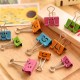 Set 12 Clipsuri Hartie DACO, 51 mm, Multicolor, Plastic/Metal, Diferite Modele, Clips Hartie, Set Clips Hartie, Set 12 Clipsuri Hartie, Clipsuri Documente, Clipsuri Hartie 51 mm, Clipsuri Multicolore Hartie