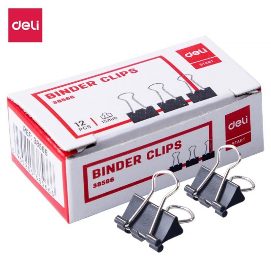 Set 12 Clipsuri Hartie Deli, 15 mm, Set Clipsuri Hartie, Set Clipsuri pentru Documente, Paperclips, Set Paperclips, Clipsuri pentru Hartii, Clipsuri Documente, Clipsuri Metalice Hartie