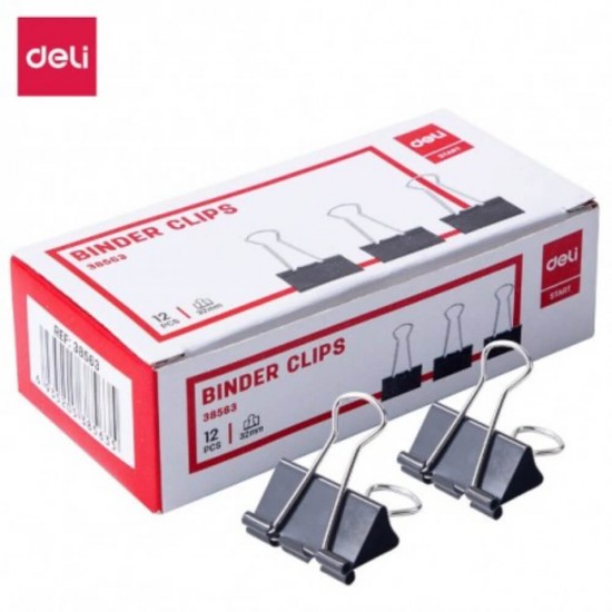 Set 12 Clipsuri Hartie Deli, 32 mm, Set Clipsuri Hartie, Set Clipsuri pentru Documente, Paperclips, Set Paperclips, Clipsuri pentru Hartii, Clipsuri Documente, Clipsuri Metalice Hartie