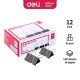 Set 12 Clipsuri Hartie Deli, 41 mm, Set Clipsuri Hartie, Set Clipsuri pentru Documente, Paperclips, Set Paperclips, Clipsuri pentru Hartii, Clipsuri Documente, Clipsuri Metalice Hartie