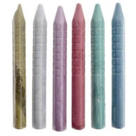 Set 6 Creioane Cerate FATIH, 6 Culori Diferite, Corp Triunghiular, Creioane Colorate Cerate, Creioane Colorate, Creioane FATIH, Set Creioane Colorate, Creion Colorat, Creioane Scoala, Creioane Desen