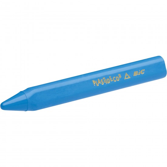 Creioane Cerate Plastifiate BIC Plastidecor Triunghiulare, 12 Buc/Set, Culori Asortate, Creioane Cerate Plastifiate, Creion de Colorat Cerat, Set Creioane Cerate Plastifiate pentru Copii