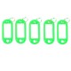 Breloc cu Eticheta pentru Chei, 50x20 mm, 100 Buc/Set, Verde, Tag pentru Chei, Breloc din Plastic pentru Chei