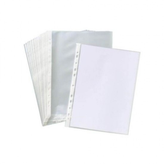 Set 100 Folii de Protectie A4, Tip Cristal, 50 MIC, Transparente, Folii Protectie Documente, Folie pentru Protectie Documente OFFICE Products, Folii din Plastic pentru Documente, Folii Transparente Tip Cristal
