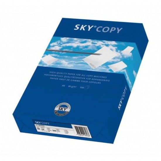 Top Hartie Copiator A4 Sky Copy, 500 Coli/Top, 80 g/m², Hartie Xerox, Hartie Imprimanta, Hartie A4, Top de Coli A4, Top Hartie A4, Hartie Copiator Premium, Top de Hartie, Set Top Hartie, Hartie Alba Copiator, Topuri de Hartie