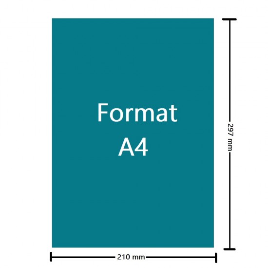 Hartie Autocolanta Color GOLDPAPER A4, 100 File/Set, Albastru Deschis, 297x210 mm, 80 g/m², Hartie Autocolanta Albastra, Set Hartie Autocolanta Albastra, Top Hartie Autocolanta, Foi de Hartie A4 Autocolante, Hartie Autocolanta, Etichete Autoadezive