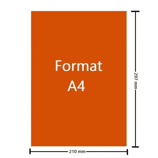 Hartie Autocolanta Color GOLDPAPER A4, 100 File/Set, Portocaliu, 297x210 mm, 80 g/m², Hartie Autocolanta Portocaliu, Set Hartie Autocolanta Portocaliu, Top Hartie Autocolanta, Foi de Hartie A4 Autocolante, Hartie Autocolanta, Etichete Autoadezive