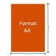 Hartie Autocolanta Color GOLDPAPER A4, 100 File/Set, Portocaliu, 297x210 mm, 80 g/m², Hartie Autocolanta Portocaliu, Set Hartie Autocolanta Portocaliu, Top Hartie Autocolanta, Foi de Hartie A4 Autocolante, Hartie Autocolanta, Etichete Autoadezive
