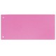 Separatoare din Carton EVOffice, Dimesiune 10x24 cm, 100 File/Set, Culoare Roz, Separatoare Bibliorafturi -  Despartitoare din Carton