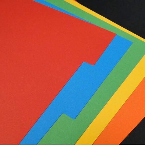 Separatoare Esselte Economy, A4, 6 Culori, Multicolor, Separator Index, Separatoare Carton Index, Separatoare Esselte, Separatoare Esselte Economy, Separatoare Index Multicolor, Despartitoare din Carton 