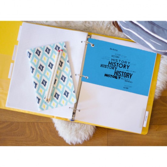 Set 100 Separatoare Carton Ecada pentru Documente, 10.5x24 cm, 160 g/m², Galbene, Separator pentru Documente, Separator Documente Carton, Separator Documente, Set Separator Documente