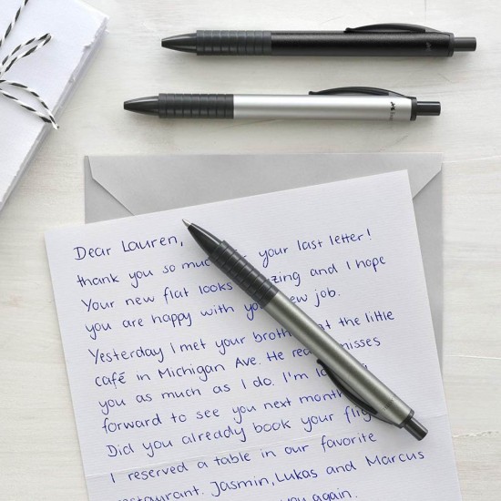 Pix cu Mecanism Faber-Castell Basic, Negru, Pixuri cu Mecanism, Pix Faber-Castell, Pixuri Faber-Castell, Pixuri Scriere, Pix Scriere, Pix Elevi, Pix Studenti, Pixuri Elevi, Pixuri Studenti, Pix Albastru, Pixuri Albastre, Pixuri Cerneala Albastre