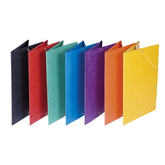 Set 10 Mape din Carton A4 cu Burduf si Elastic pe Colturi, Neagra, Mapa OFFICE Products, Mapa pentru Documente, Mapa pentru Organizat, Mapa pentru Depozitat 