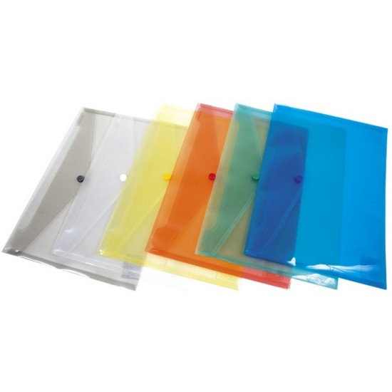 Set 12 Mape din Plastic A4 DONAU cu Capsa si Clapeta in V, 330x235 mm, Polipropilena 180 Mic, Culoare Verde, Mapa pentru Documente, Mapa pentru Organizat, Mapa pentru Depozitat