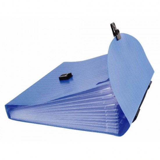 Mapa Plastic A4 Factis, 13 Compartimente si Maner, Albastru, Mape din Plastic, Mape pentru Acte, Dosar Compartimente, Mapa cu Maner, Mapa Scolara, Mapa Arhivare Documente, Dosar Mapa Plastic, Mapa Tip Servieta, Mapa Tip Proiect