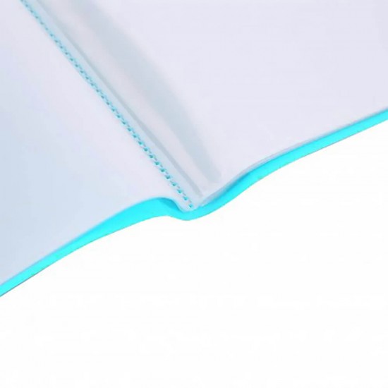 Mapa Prezentare Albastru Neon A4 Deli, 100 Folii, Coperta Flexibila din Plastic, Mapa, Mapa de Prezentare, Mapa de Prezentare Deli, Mapa de Prezentare A4, Mapa de Prezentare cu 100 Folii, Mapa de Prezentare Albastru Neon