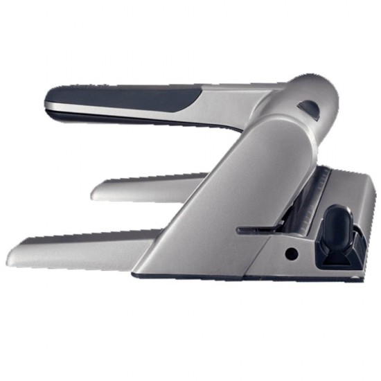 Perforator Leitz 5114, Capacitate 30 Coli, 4 Perforatii, Plastic/Metal, Gri, Perforator pentru Hartie, Perforator de Hartie, Perforatoare Hartie, Perforatoare Birou, Perforatoare de Hartie, Perforatoare 30 Coli, Perforatoare Scoala, Perforatoare Leitz