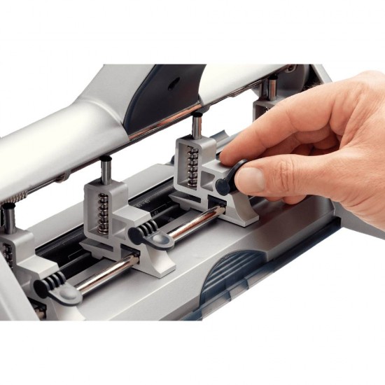 Perforator Leitz 5114, Capacitate 30 Coli, 4 Perforatii, Plastic/Metal, Gri, Perforator pentru Hartie, Perforator de Hartie, Perforatoare Hartie, Perforatoare Birou, Perforatoare de Hartie, Perforatoare 30 Coli, Perforatoare Scoala, Perforatoare Leitz