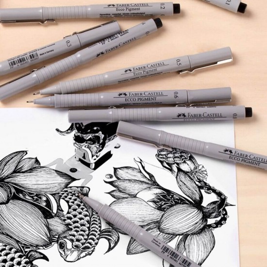 Liner Negru 0.7 mm Faber-Castell Ecco Pigment, Pix Liner Faber Castell, Liner Scriere Neagra, Liner Negru Faber Castell, Liner 0.7 Faber Castell, Liner Faber Castell Ecco Pigment, Liner Negru 0.7 Faber Castell, Fineliner Faber Castell