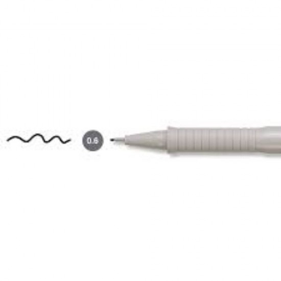 Liner Negru 0.6 mm Faber-Castell Ecco Pigment, Pix Liner Faber Castell, Liner Scriere Neagra, Liner Negru Faber Castell, Liner 0.6 Faber Castell, Liner Faber Castell Ecco Pigment, Liner Negru 0.6 Faber Castell, Fineliner Faber Castell
