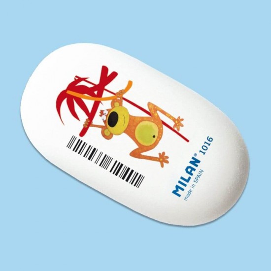 Radiera MILAN, Model Jungla, Cauciuc Sintetic, Radiera Alba, Radiere, Guma de Sters, Gume de Sters, Radiera Creion, Radiere Creion, Radiera Cauciuc, Radiera Simpla, Instrumente de Sters, Rechizite