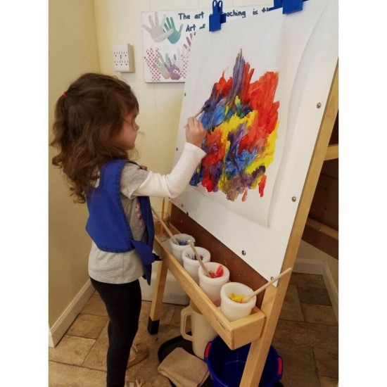 Sort pentru Pictura DACO, Varsta 3-6 Ani, Dimensiuni 43x55 cm, Mov/Roz, Sort Pictura, Sort pentru Pictura, Sort Copii Pictura, Sort Pictura DACO, Sort Pictura Copii, Sort pentru Pictura Copii, Sort de Pictura
