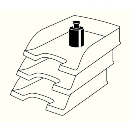 Tavita pentru Documente A4 Esselte Europost Vivida, Galbena, Plastic, Tavia Documente, Tavita Esselte Vivida, Tavita din Plastic pentru Documente, Tavita Documente A4, Tavita Documente Esselte A4, Suport Documente Esselte Europost