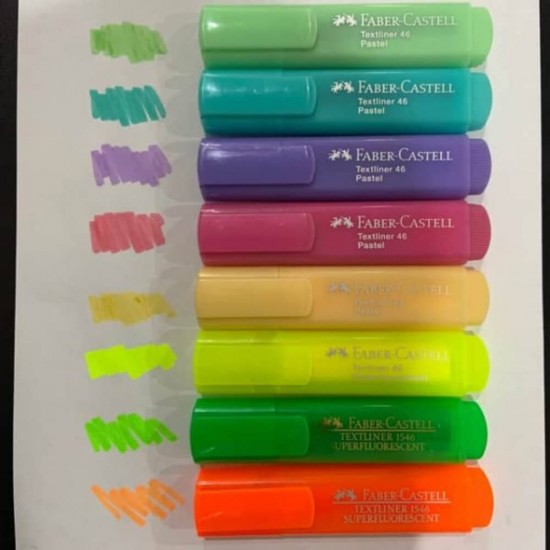 Textmarker 1546 Faber-Castell, Galben Super Fluorescent, Evidentiator Faber-Castell, Evidentiatoare Faber-Castell, Markere Faber-Castell, Markere Faber-Castell Permanente, Marker de Scris, Textmarkere Faber-Castell, Highlighter Fluorescent